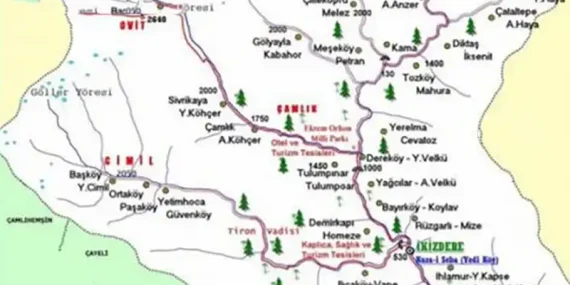 İkizdere'nin Köylerinin Nüfusu ve İkizdere ve Rizeye Olan Uzaklıkları