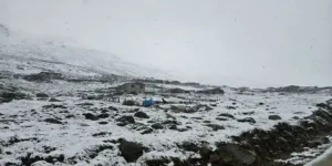 İkizdere'nin Yüksek Kesimlere Kar Yağdı