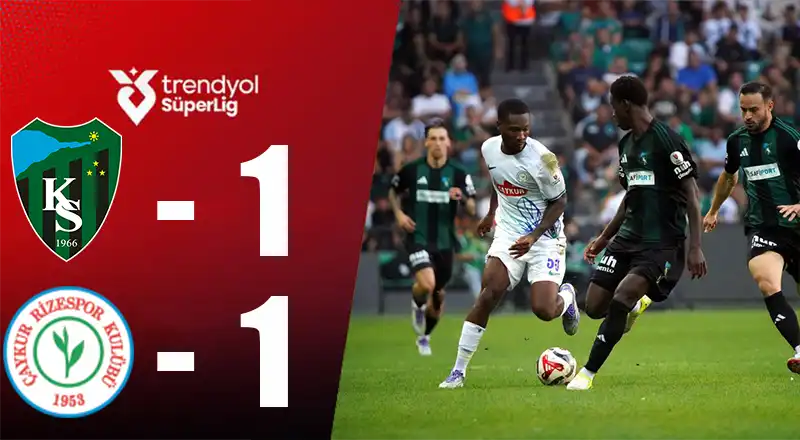 Kocaelispor 1 - 1 Çaykur Rizespor