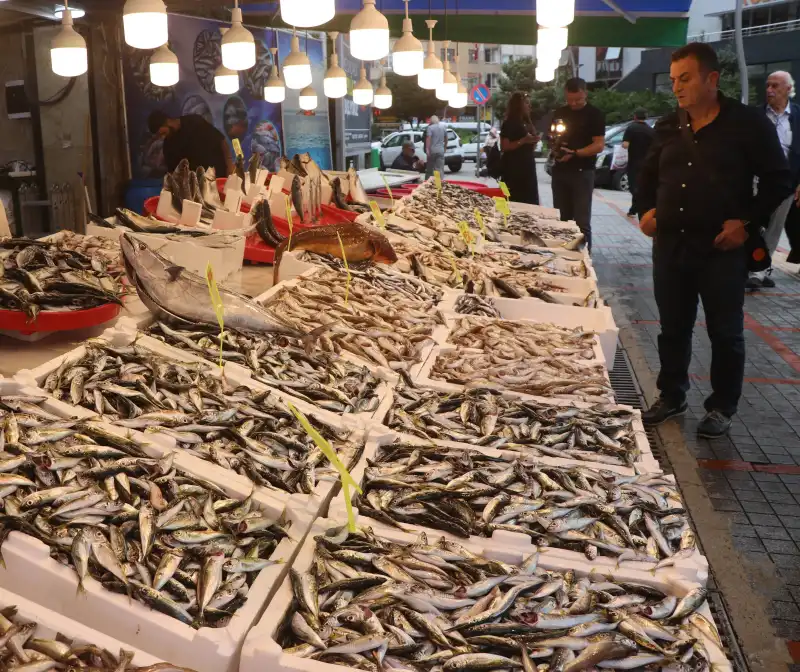 Rize’de Balıkçı Tezgahlarında Bolluk
