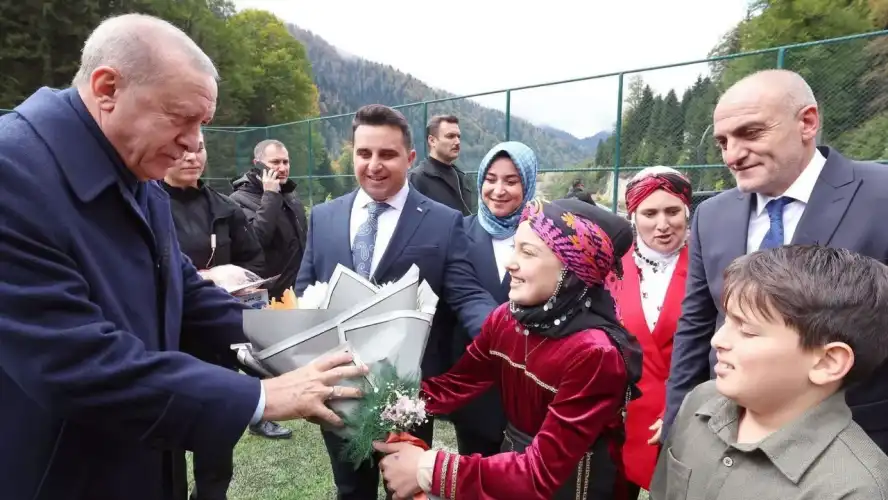 Erdoğan Sel Hasarını İnceledi