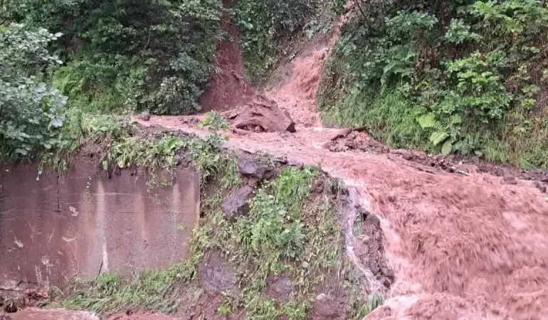 Ardeşen'de Heyelan Korkuttu