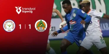 Çaykur Rizespor 1-1 Corendon Alanyaspor