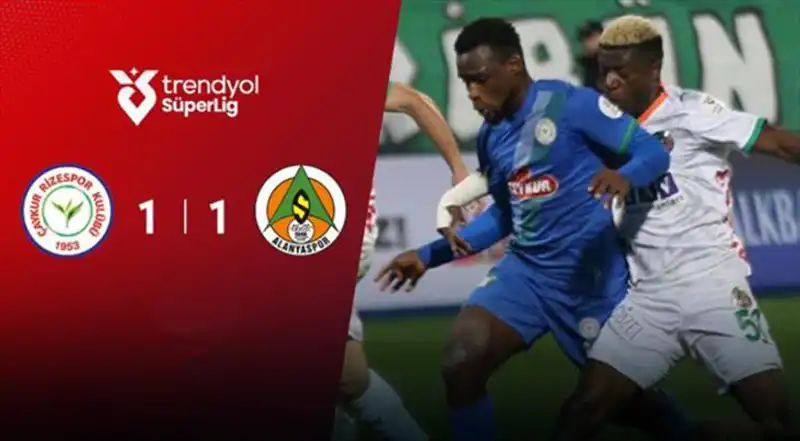 Çaykur Rizespor 1-1 Corendon Alanyaspor