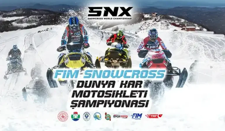 Handüzü Yaylası'nda Kar Motosikleti Heyecanı Başladı