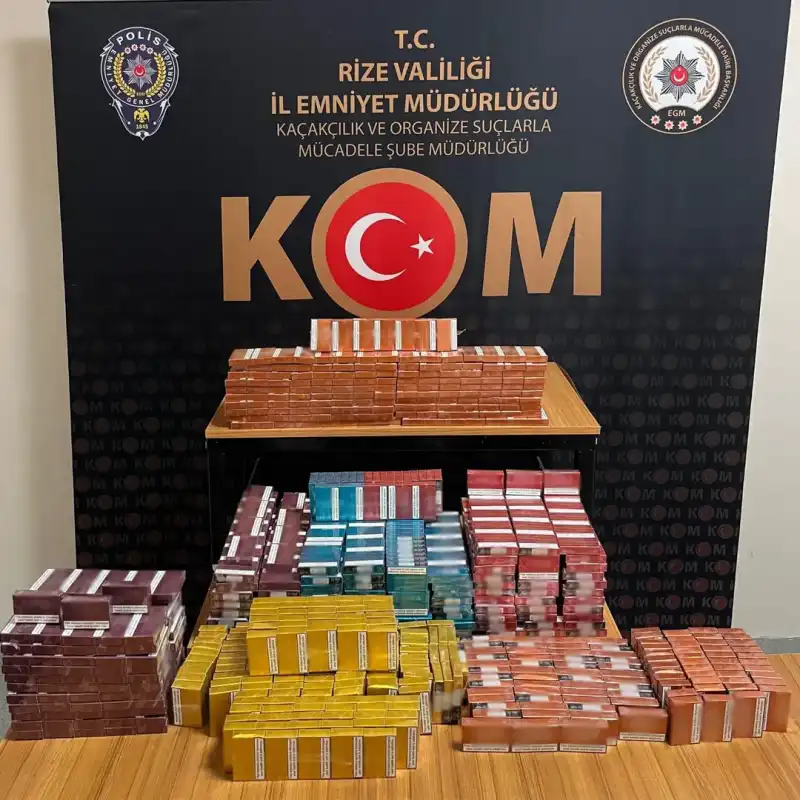Rize'de Büyük Kaçakçılık Operasyonu