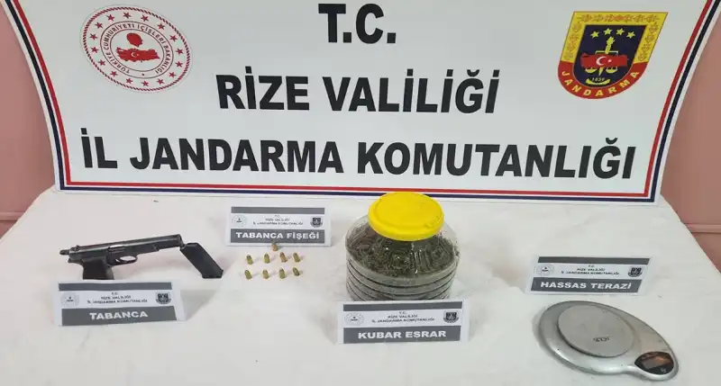 Rize’de Uyuşturucu ve Silah Operasyonu