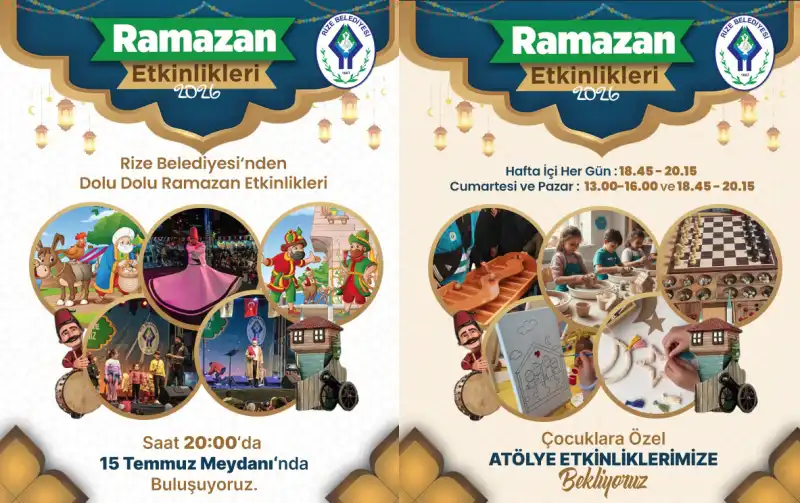 Rize Belediyesi’nden Dolu Dolu Ramazan