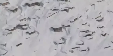 Çamlıhemşin’de Kavrun Yaylası Kara Gömüldü