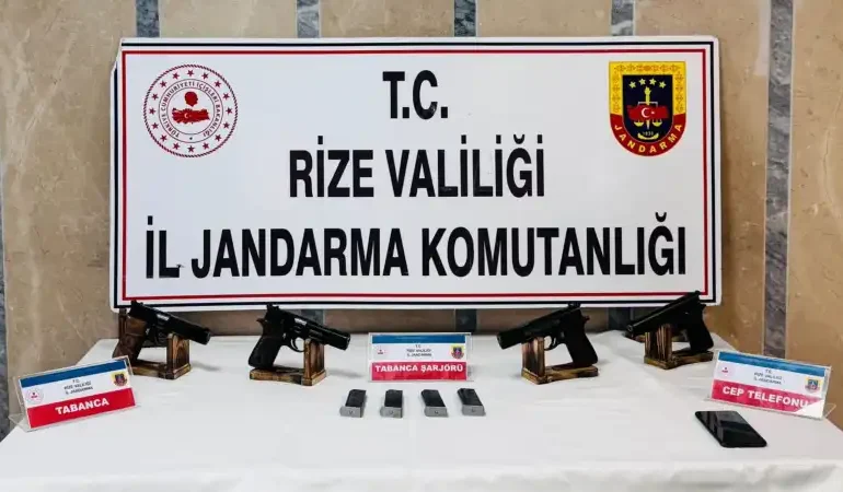 Çayeli'nde Ruhsatsız Silah Cephaneliğine Operasyon