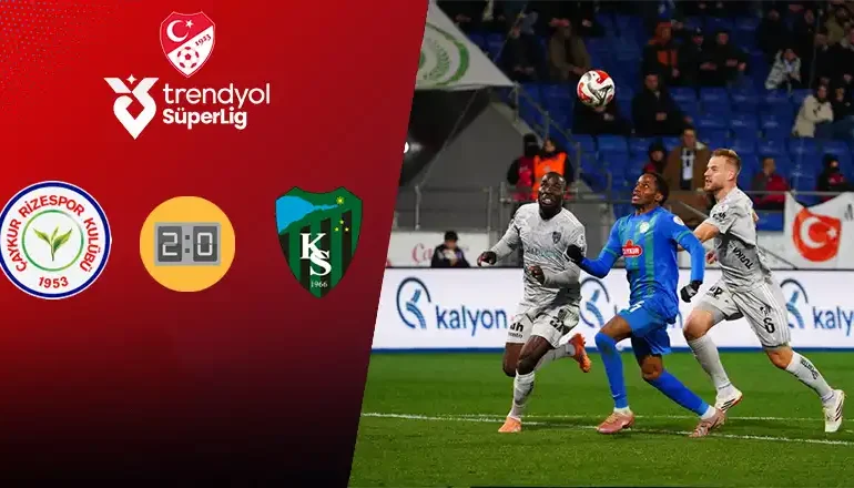 Çaykur Rizespor 2-0 Kocaelispor