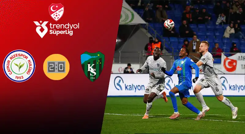Çaykur Rizespor 2-0 Kocaelispor