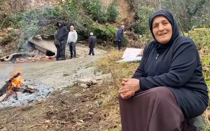 Güneysu’da Heyelan