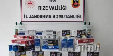 Pazar'da Kaçakçılık Operasyonu