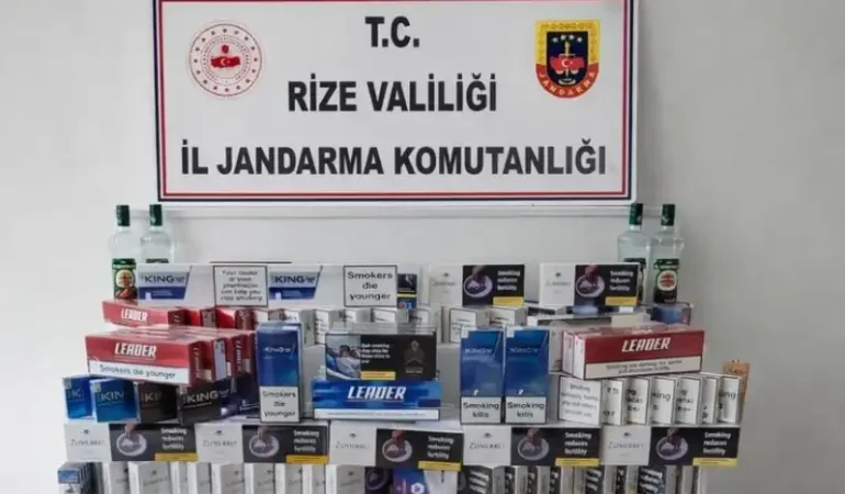 Pazar'da Kaçakçılık Operasyonu