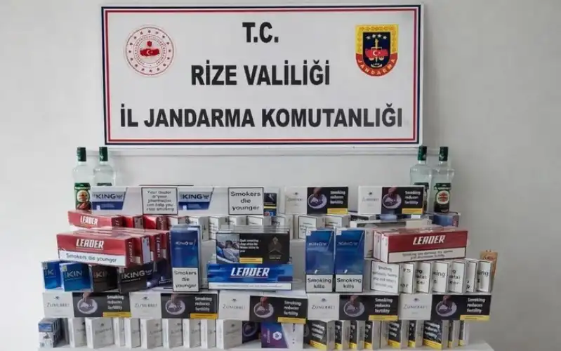 Pazar'da Kaçakçılık Operasyonu