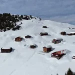Rize'de Kaçkar Dağları ve Yaylalarda Kar Manzarası