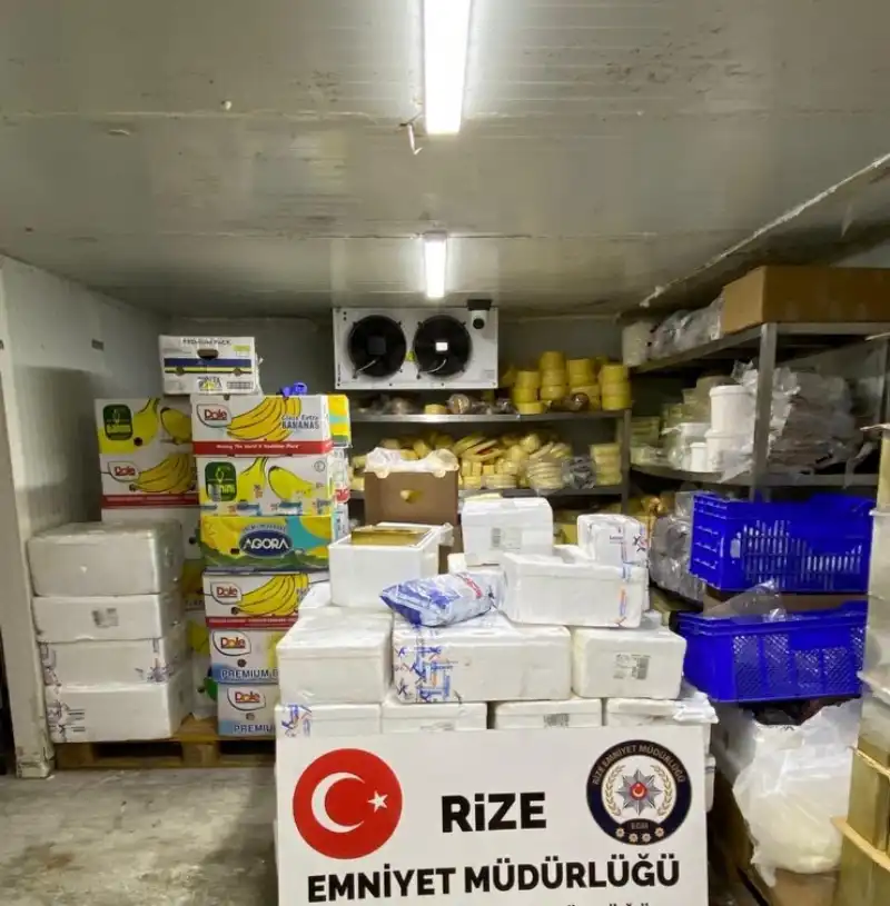Rize’de Kaçak Gıda Operasyonu