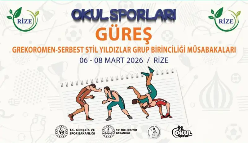 Rize’de Yıldız Güreşçiler Mindere Çıkıyor