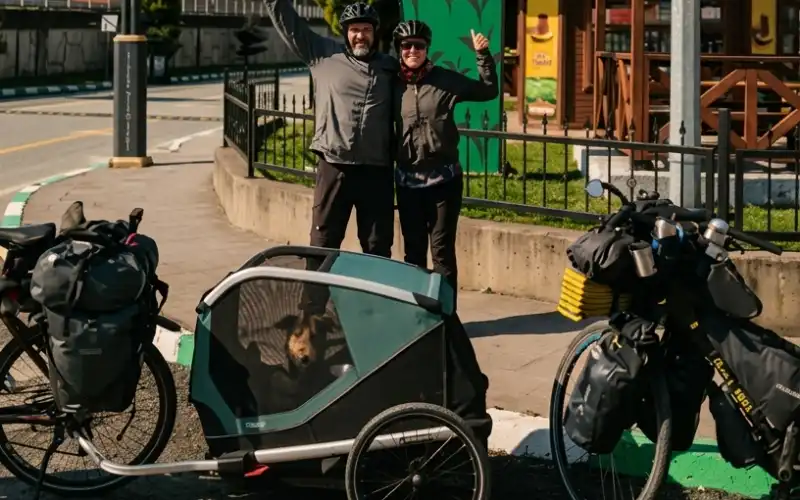 İspanyol Bisikletli Gezginlere İyidere’de Sıcak Karşılama