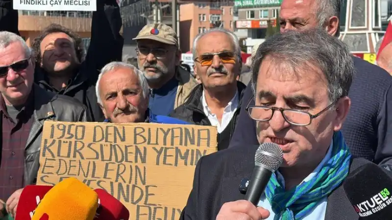 Rize’de Çay Üreticileri Yürüdü