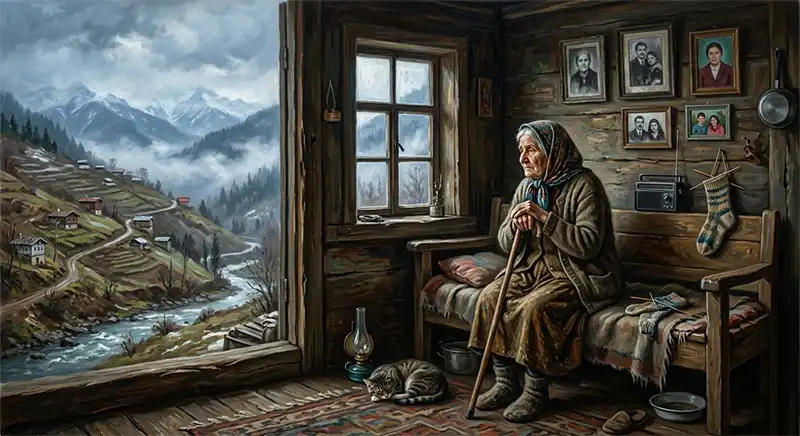 Rize’de Yalnız Yaşayan Yaşlılar Yürek Burktu