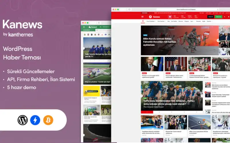 Kanews WordPress Haber Teması (Lisansı)