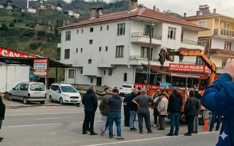 Kalkandere’de Kavşak Krizi