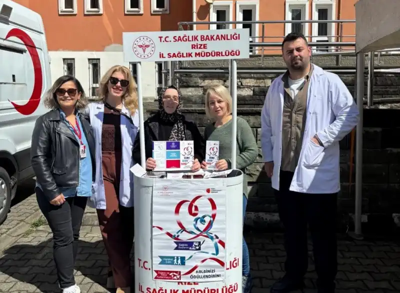Rize’de Kalp Sağlığı Haftası Etkinlikleri Yoğun İlgi Gördü