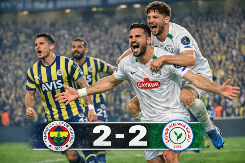 Fenerbahçe 2-2 Çaykur Rizespor