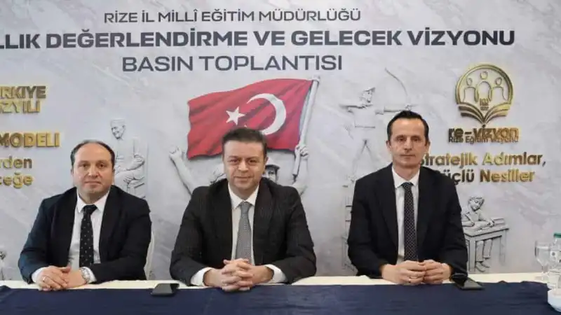 Rize'de Gelecek Vizyonu Basın Toplantısı Yapıldı