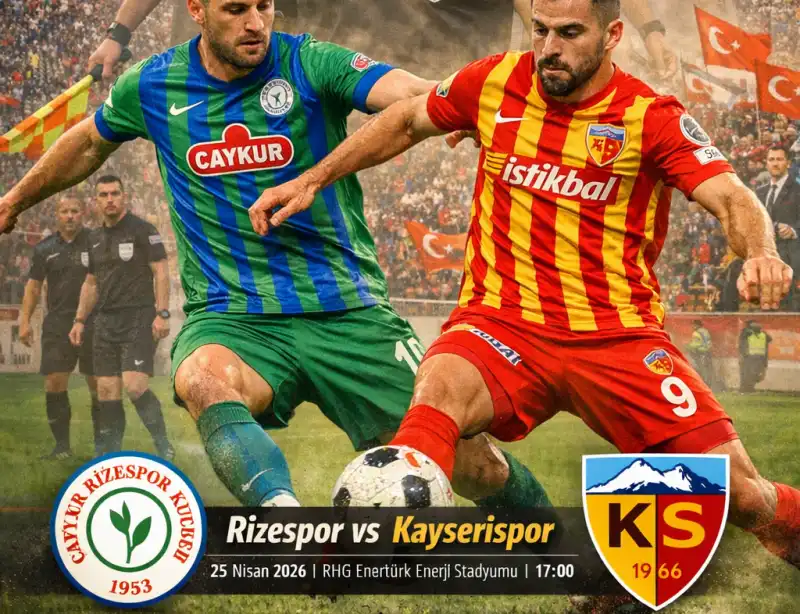 ÇAYKUR Rizespor Kayseri Deplasmanında Kritik Maça Çıkıyor
