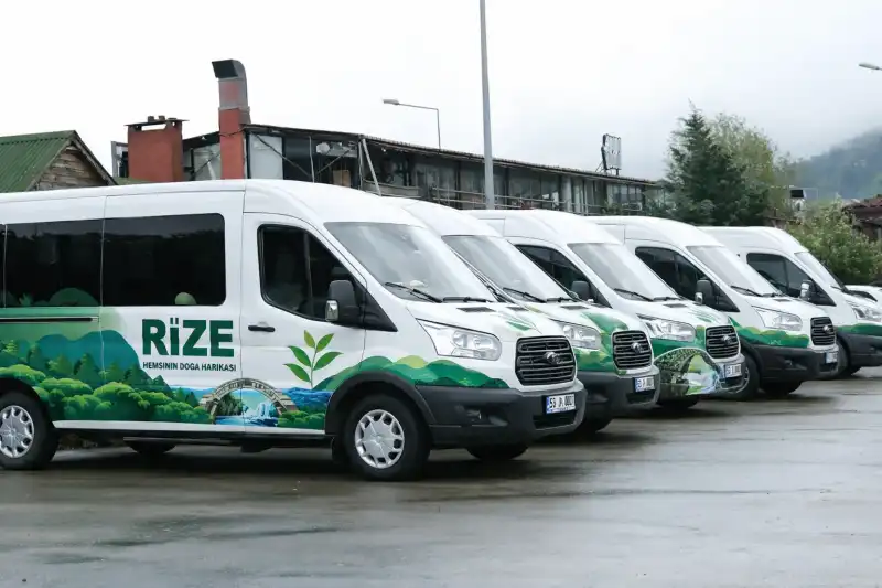 Rize’de Dolmuşta Yeni Dönem Başladı