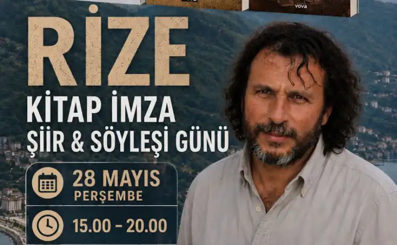 Rizeli Yazar Emin Ali Kalcıoğlu Memleketinde Okurlarıyla Buluşuyor