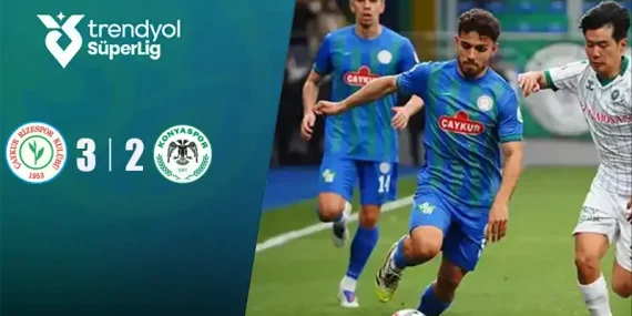 Çaykur Rizespor 3-2 Tümosan Konyaspor