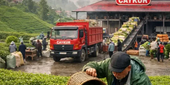 ÇAYKUR, 2026 İlk Gününde 900 Ton Yaş Çay Aldı