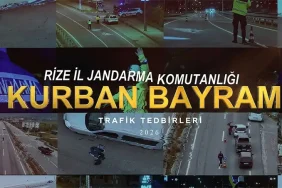 Rize’de Bayram Trafiğine Sıkı Denetim
