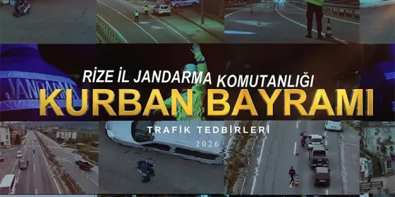 Rize’de Bayram Trafiğine Sıkı Denetim