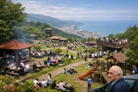 Rize Isırlık Tabiat Parkı Bayramda Dolup Taştı
