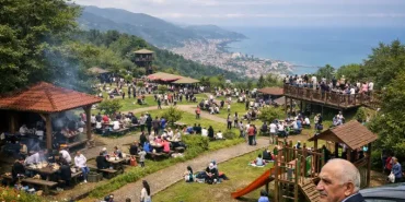 Rize Isırlık Tabiat Parkı Bayramda Dolup Taştı