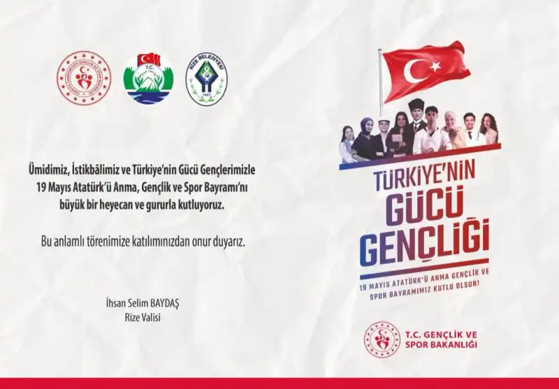 Rize’de 19 Mayıs Coşkusu Başlıyor