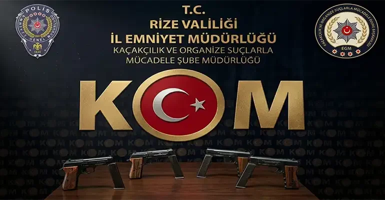 Rize’de Silah Operasyonu