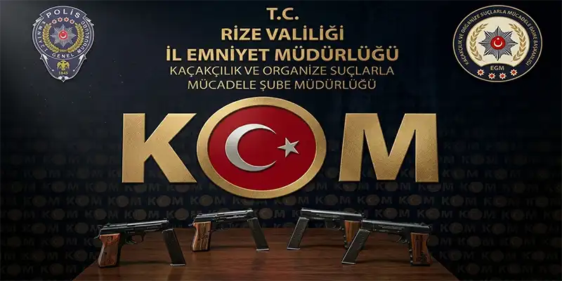Rize’de Silah Operasyonu