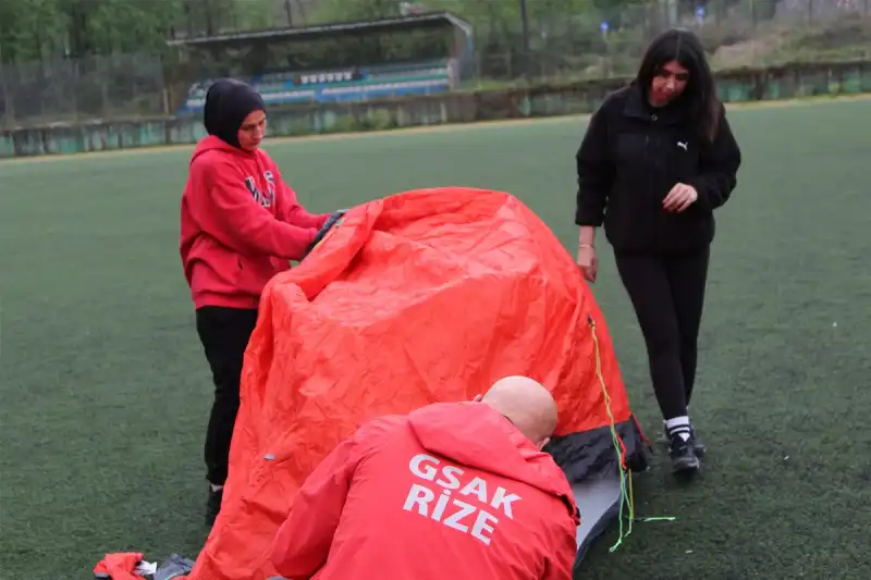 Rize’de GSAK Ekibi Kamp Eğitimini Tamamladı