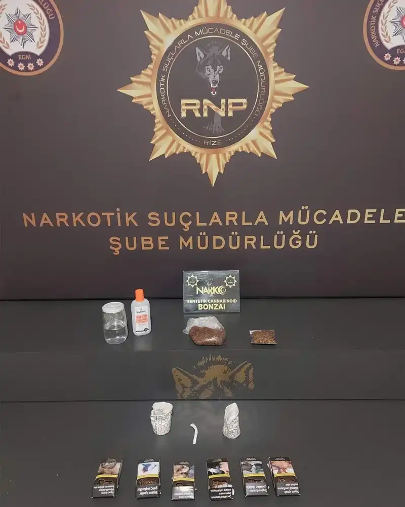 Rize’de Narkotik Operasyonu: 5 Şüpheli Tutuklandı