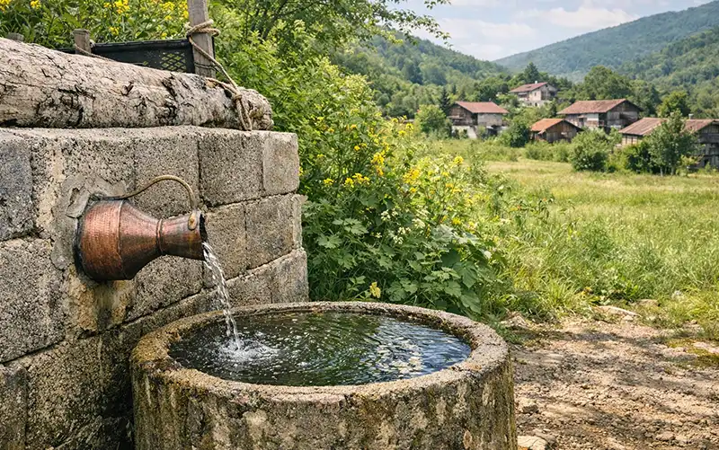 Cimil Vadisi'nde Görenleri Şaşırtan Çeşme