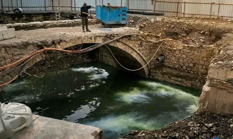 Rize’de Tarihi Köprü Altındaki Kötü Koku Tepki Çekiyor