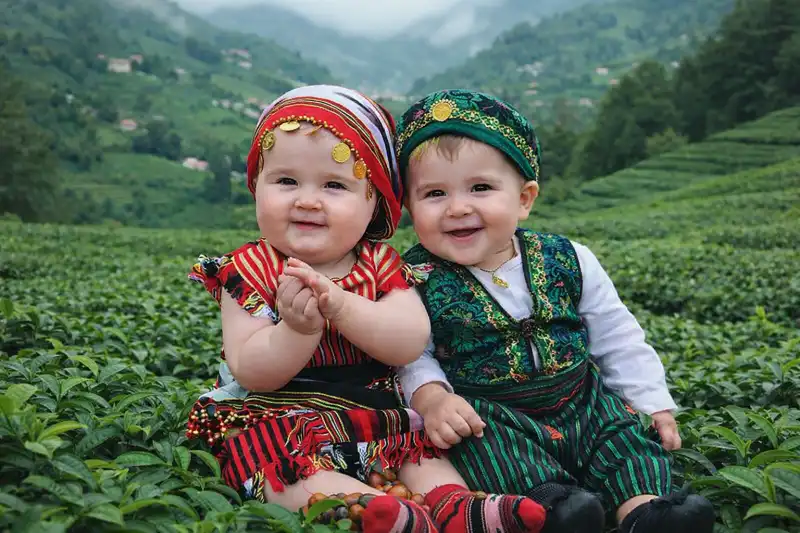 Rize'de Kız Bebekler Öne Çıktı