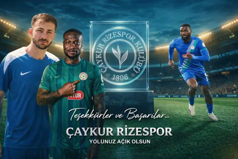 Çaykur Rizespor’da Üç Ayrılık Birden