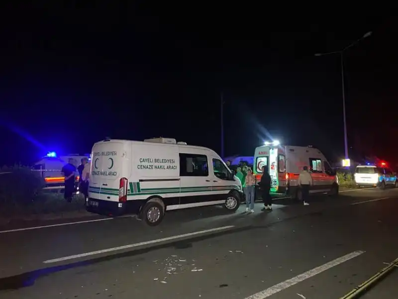 Çayeli’nde Feci Kaza: 3 Ölü 5 Yaralı